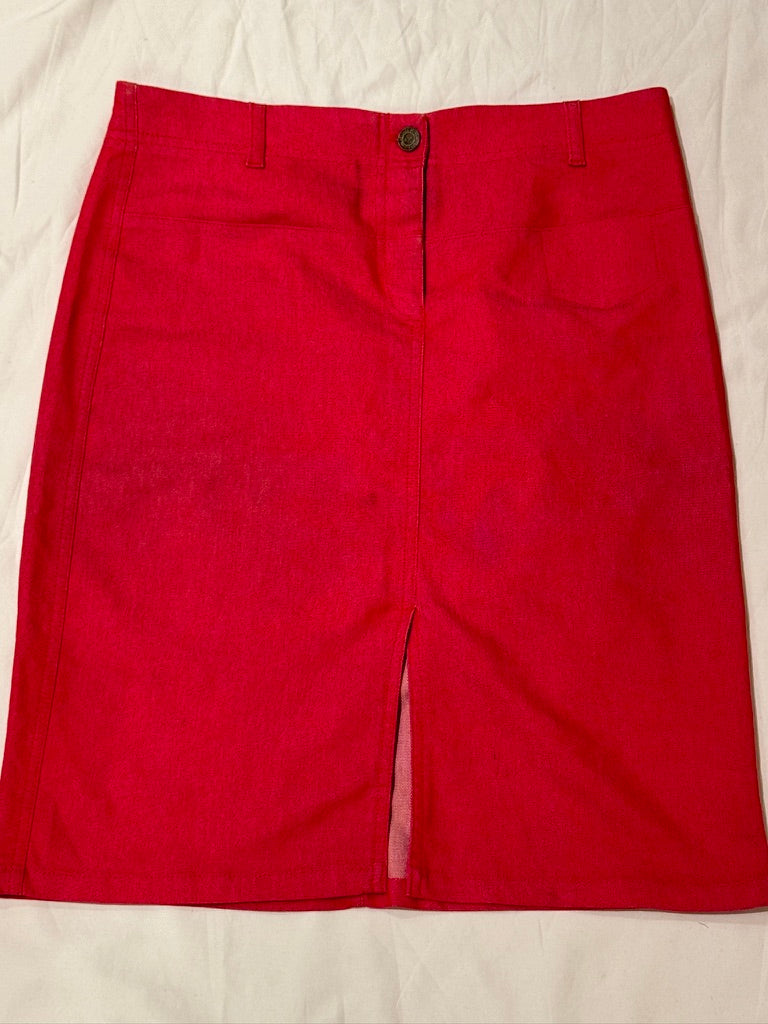 midi skirt with slit - adora archive