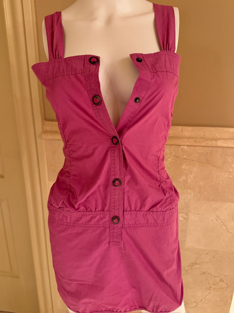 pink cargo dress - adora archive