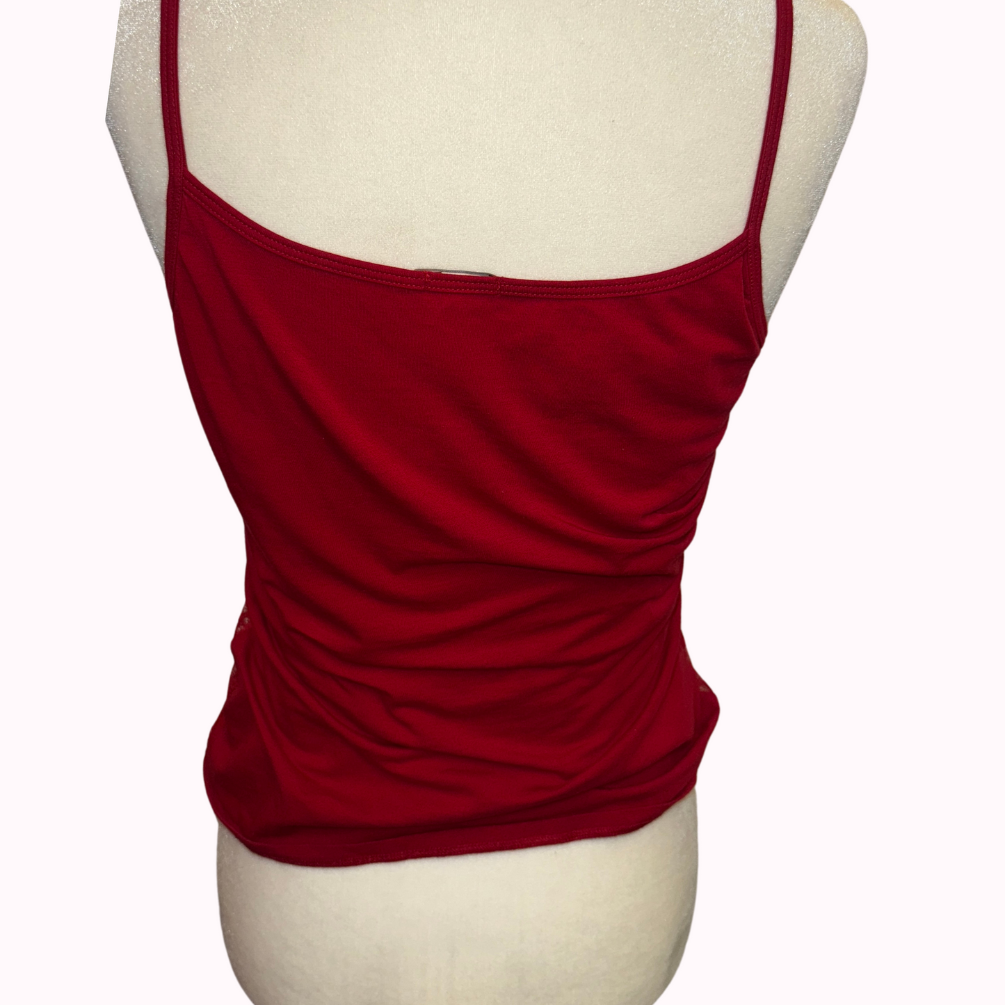 red lace cami - adora archive
