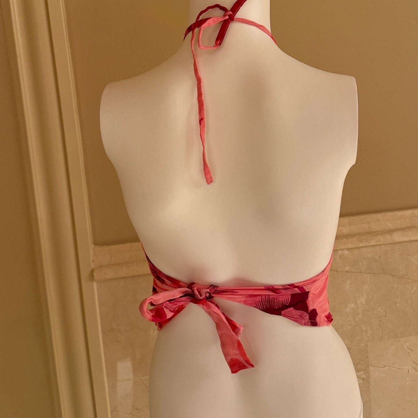 one size backless floral top - adora archive