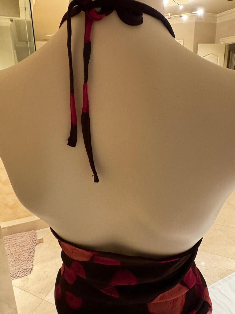 medium backless halter neck top - adora archive