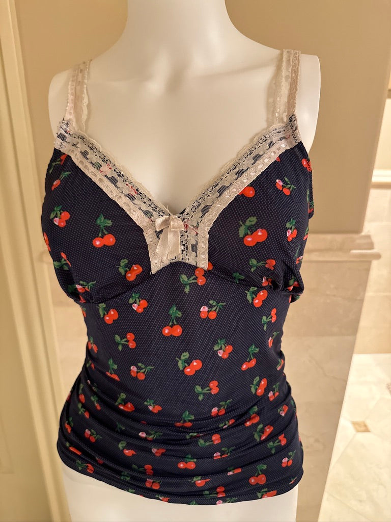 cami with cherry prints - adora archive