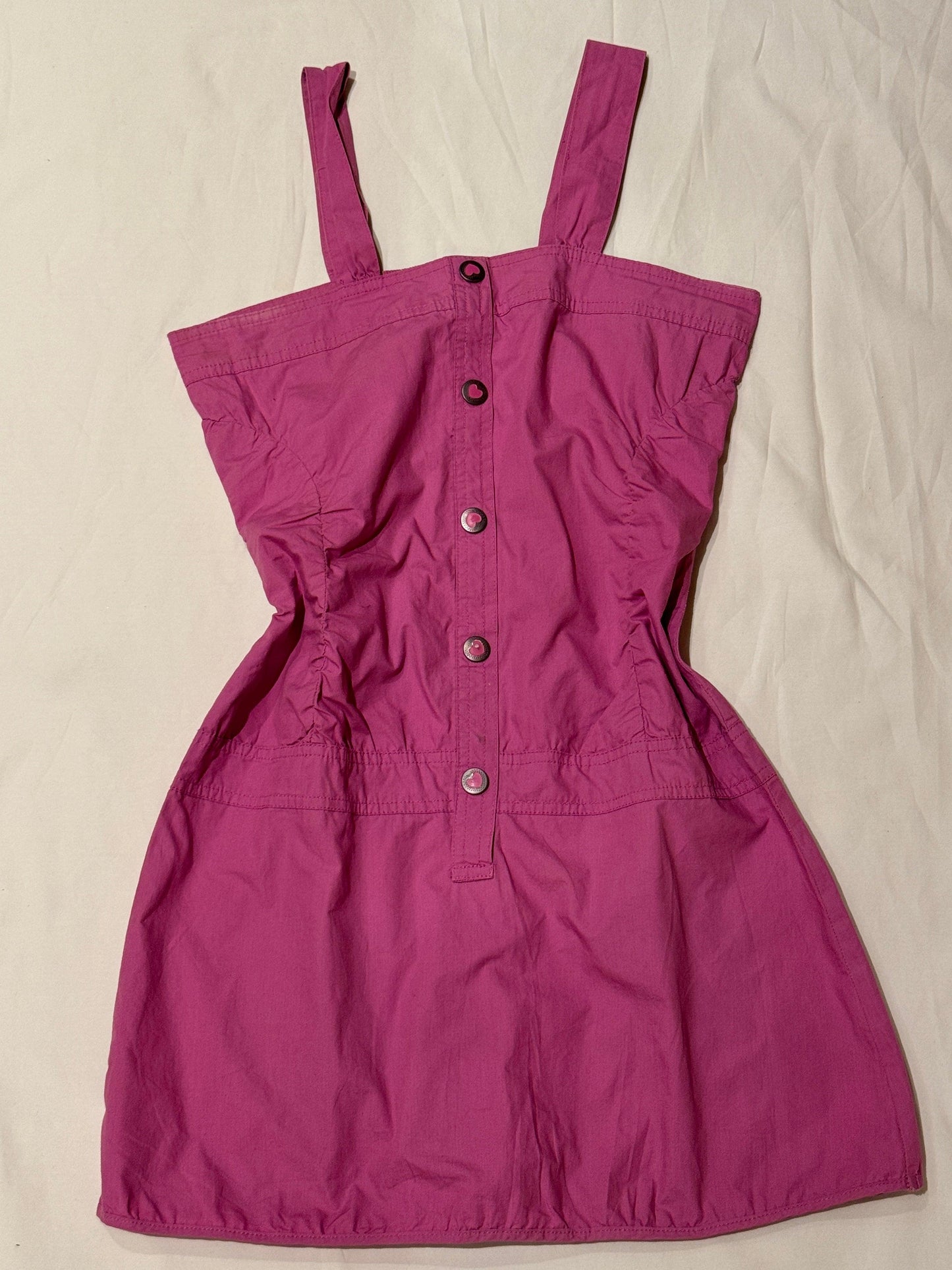 xs-m pink cargo dress - adora archive
