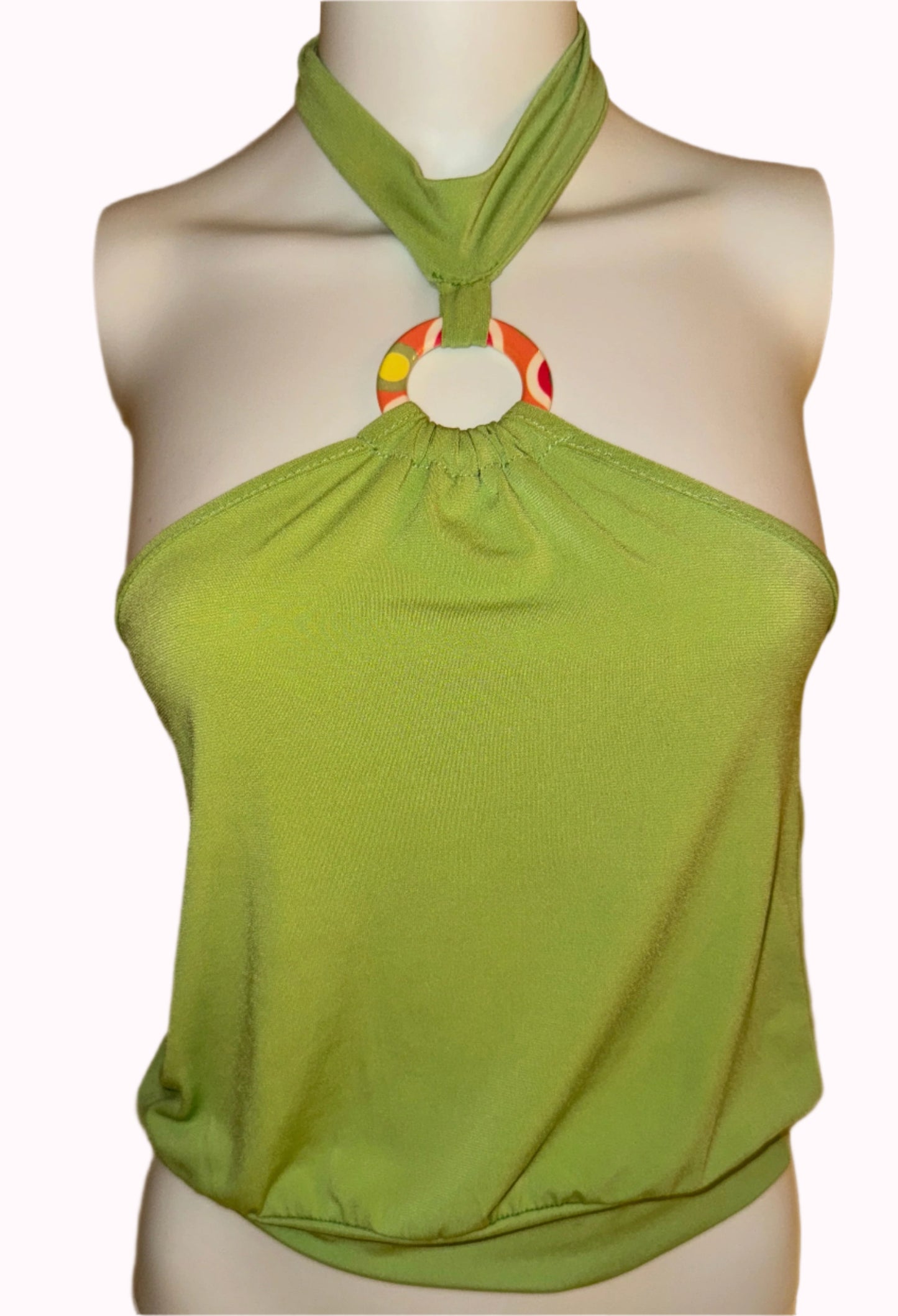 retro halter neck top