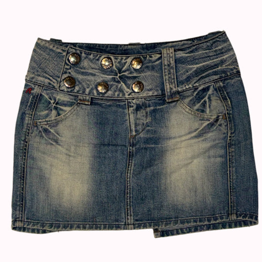 denim mini skirt - adora archive