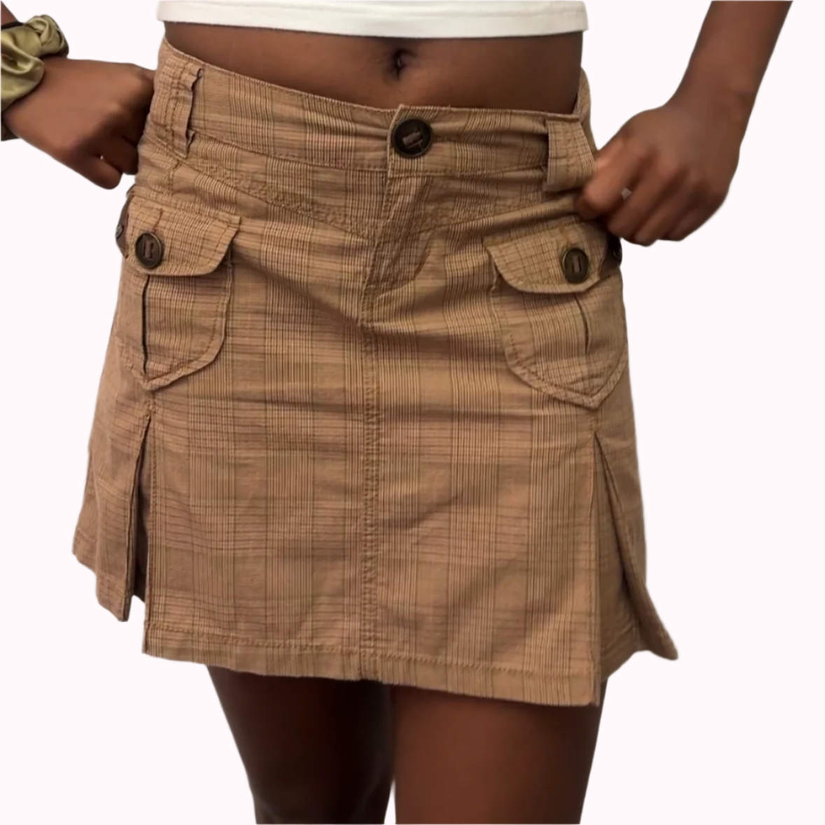 mini plaid skirt - adora archive