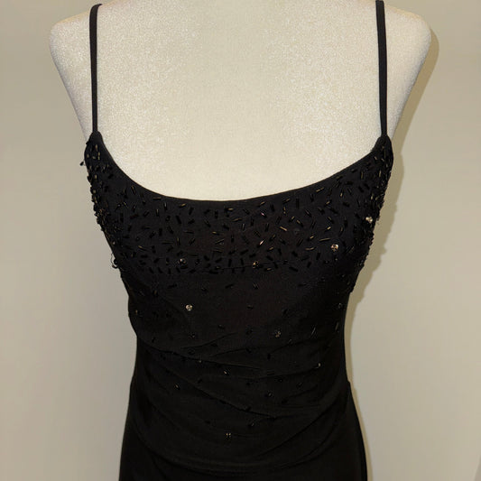 beaded dress with tie detail - adora archive