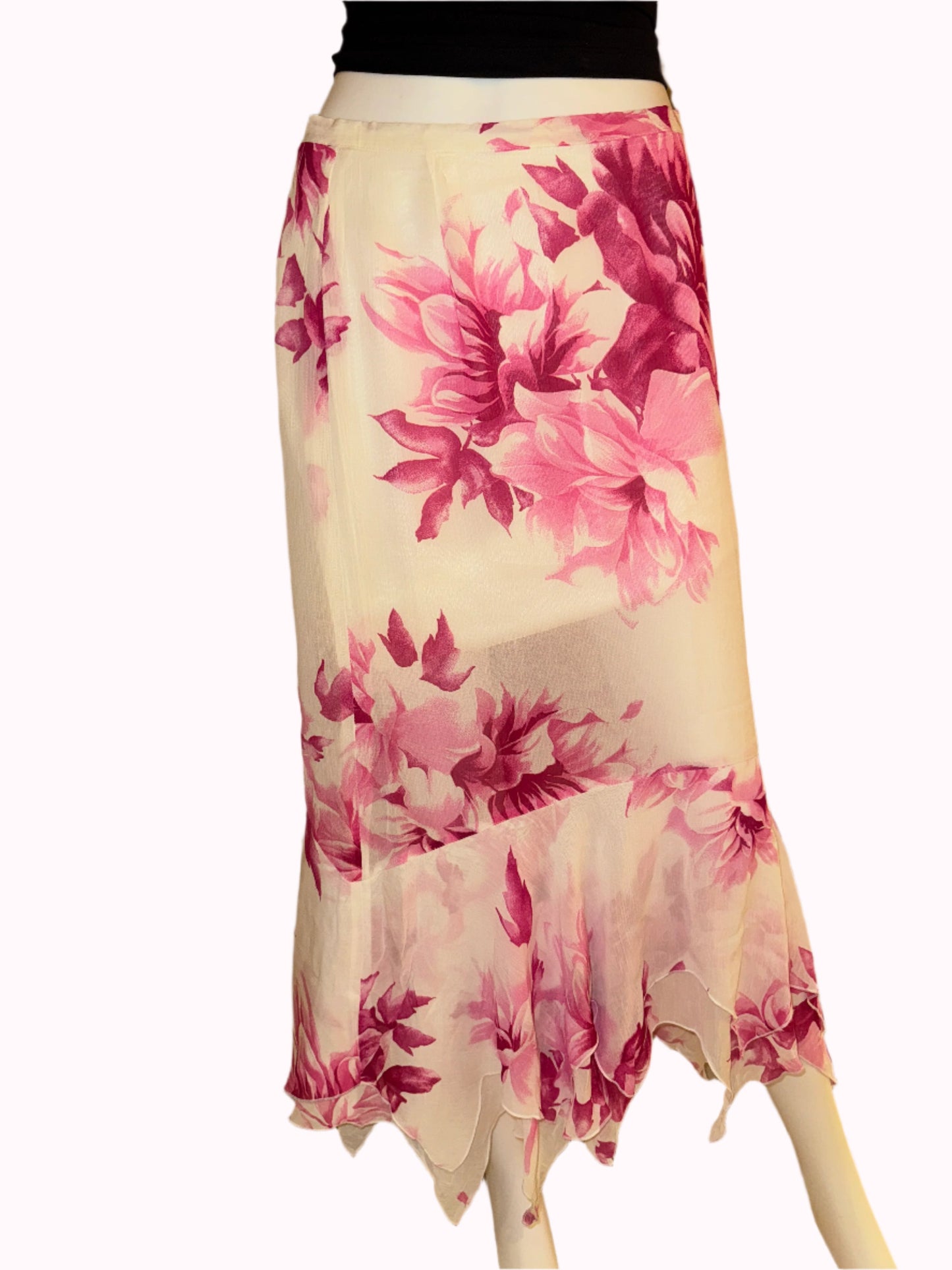 floral midi skirt