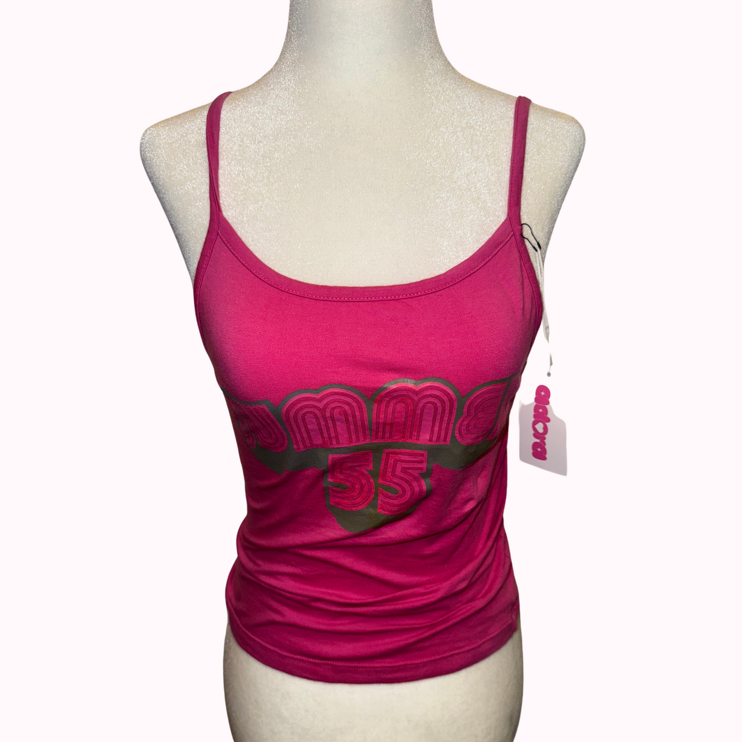 pink cami top