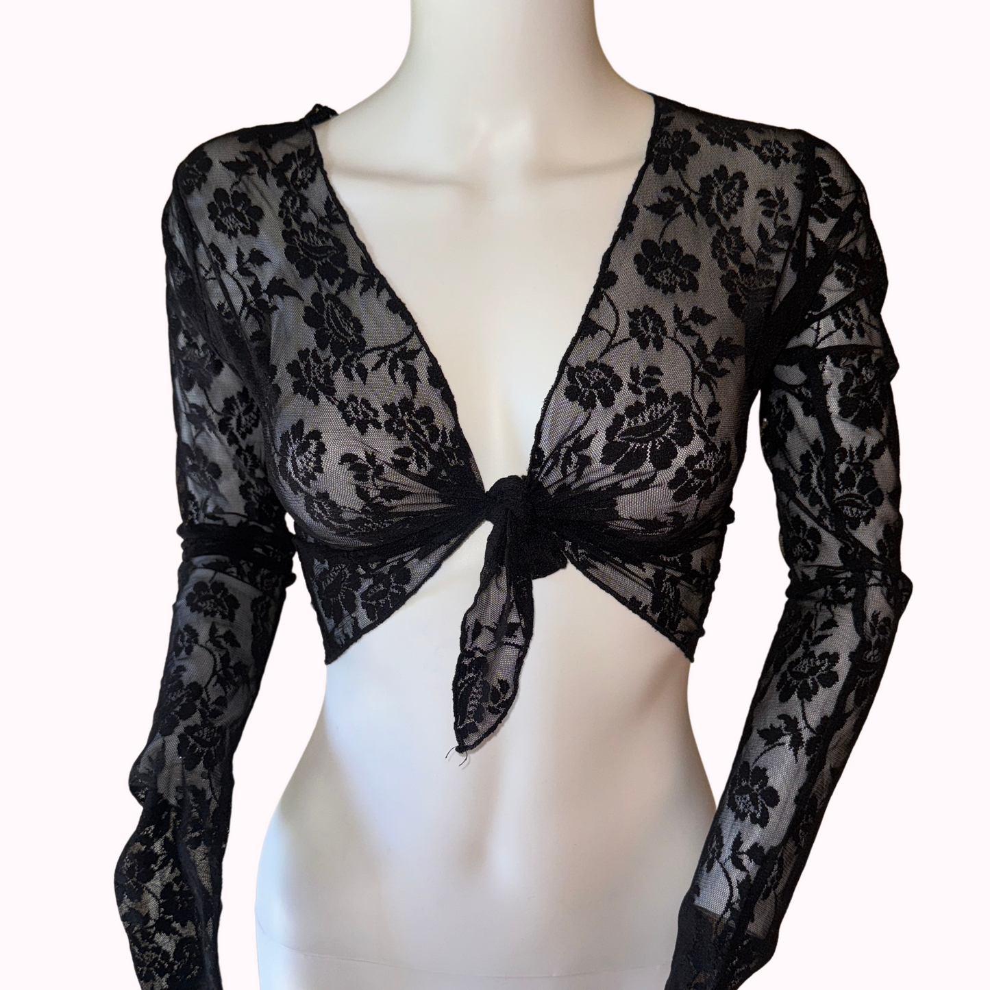 lace bolero/crop top - adora archive