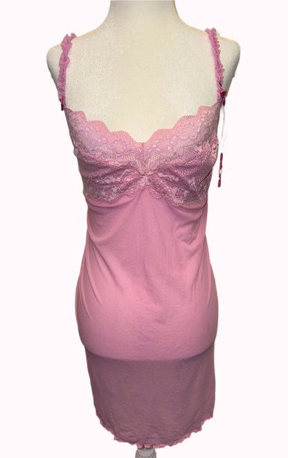 pink lace cami top/dress - adora archive